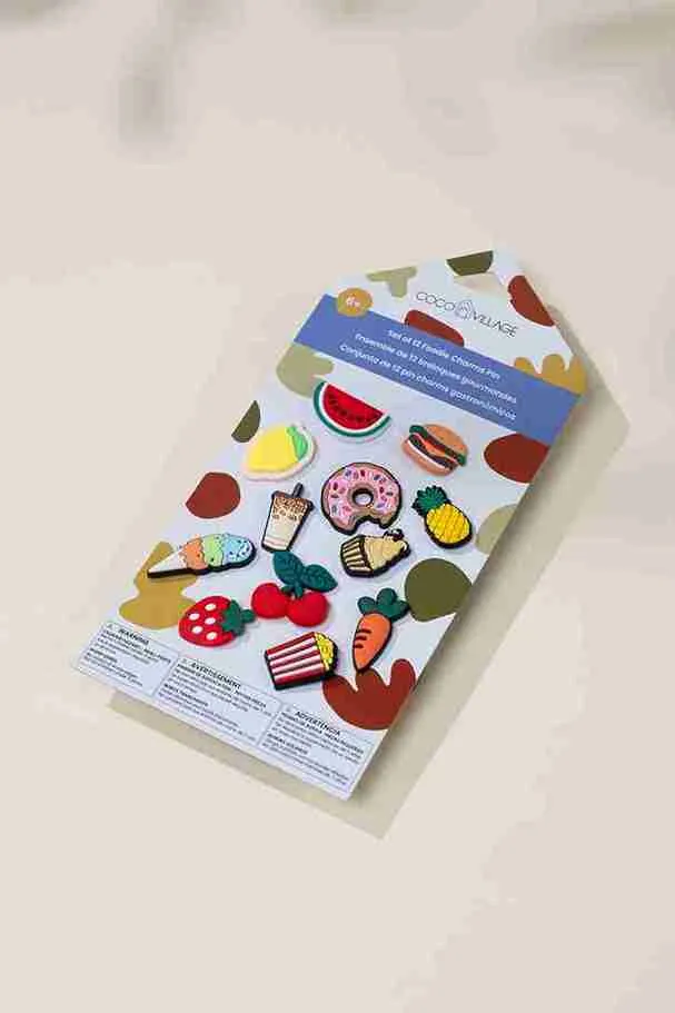 Set of 12 Foodie Charms Pin