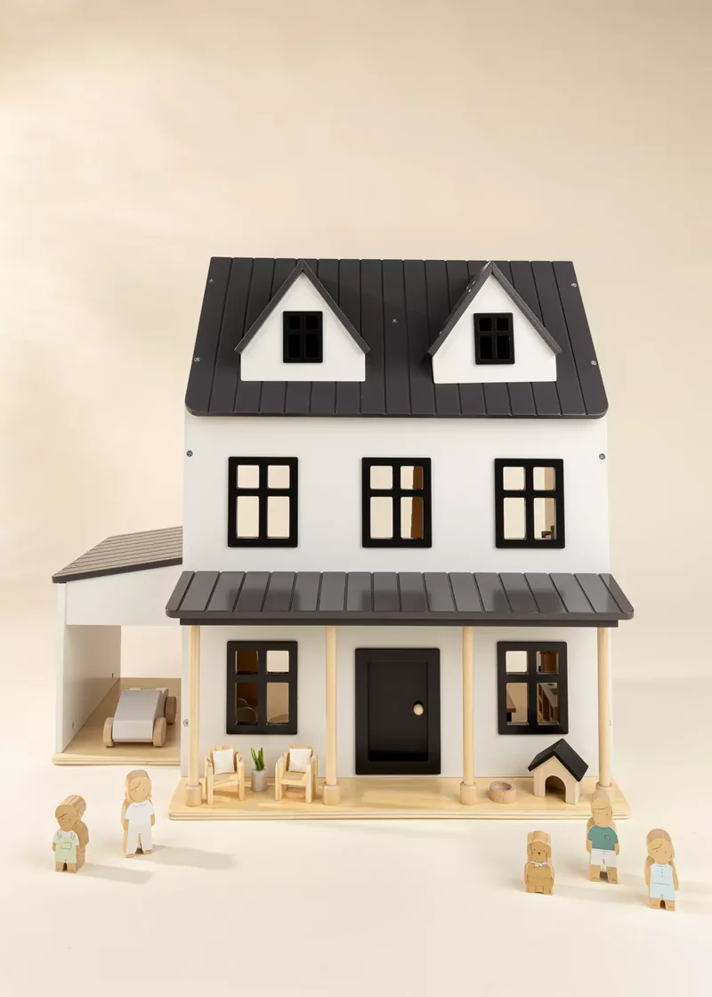 Set of 5 Family Wooden Doll House Characters