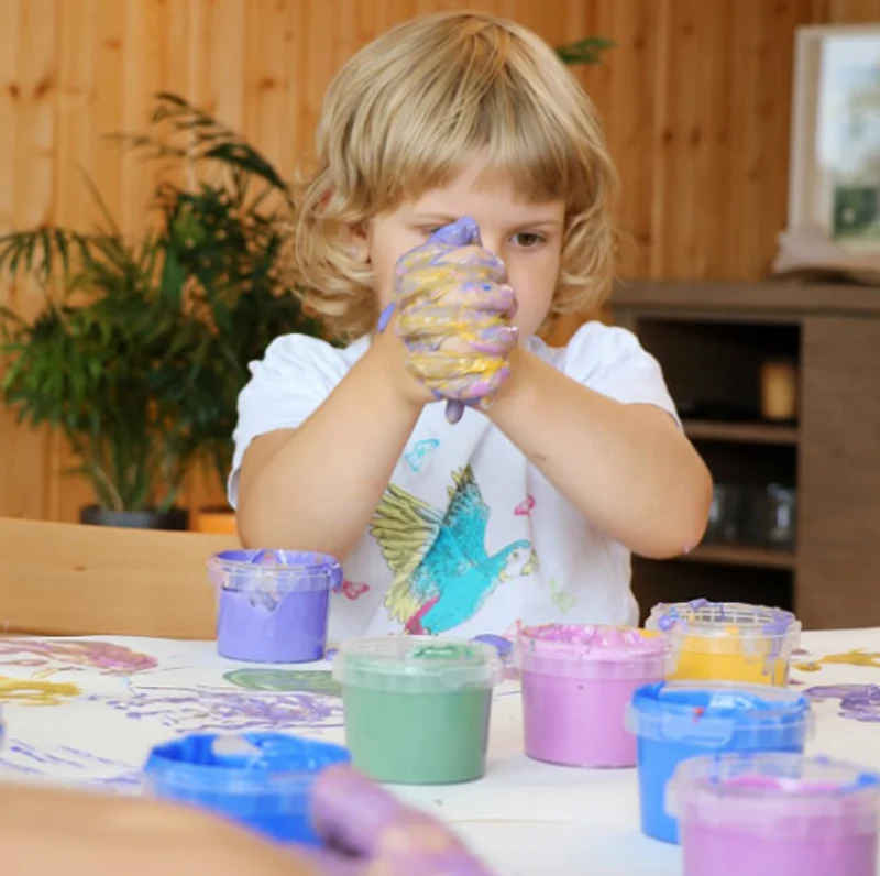 Peinture aux doigts | Couleurs primaires