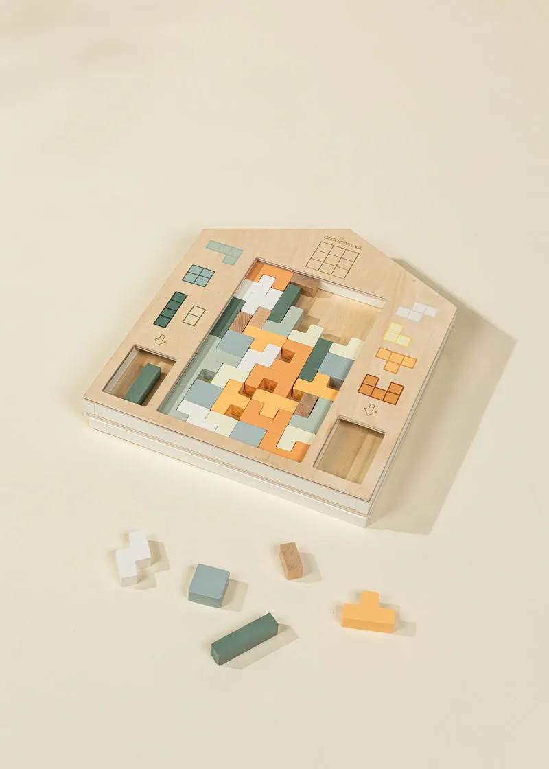 Wooden Tetris Puzzle Toy (40 pcs)