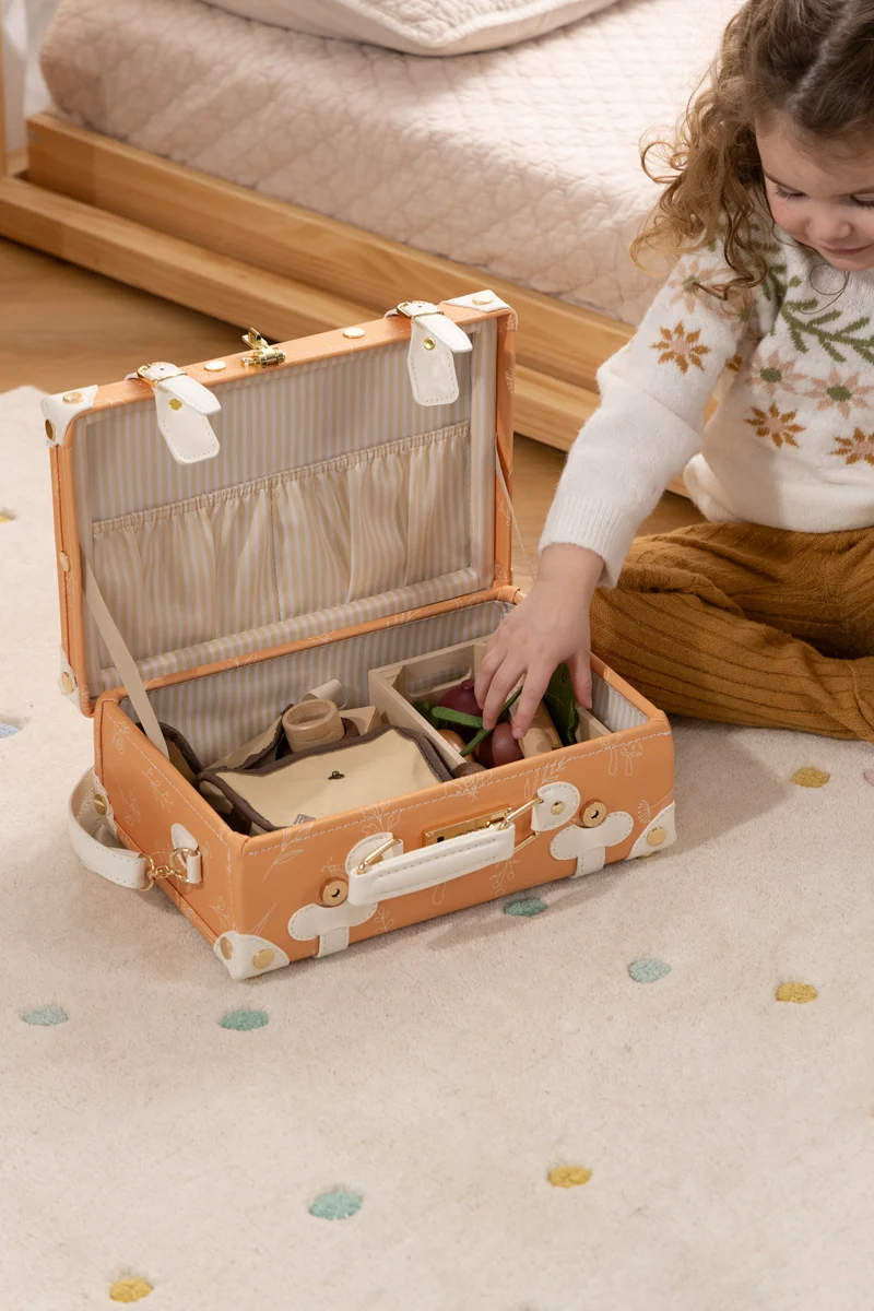 Vegan Leather Play Suitcase - Nature