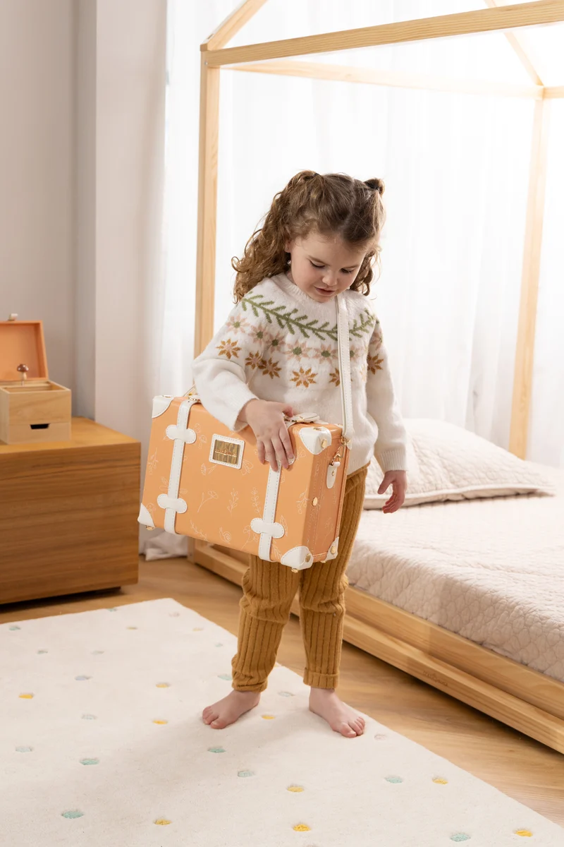 Vegan Leather Play Suitcase - Nature