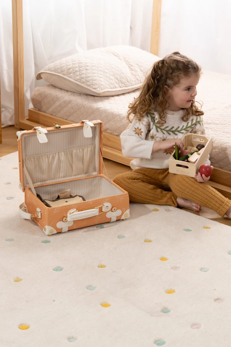 Vegan Leather Play Suitcase - Nature