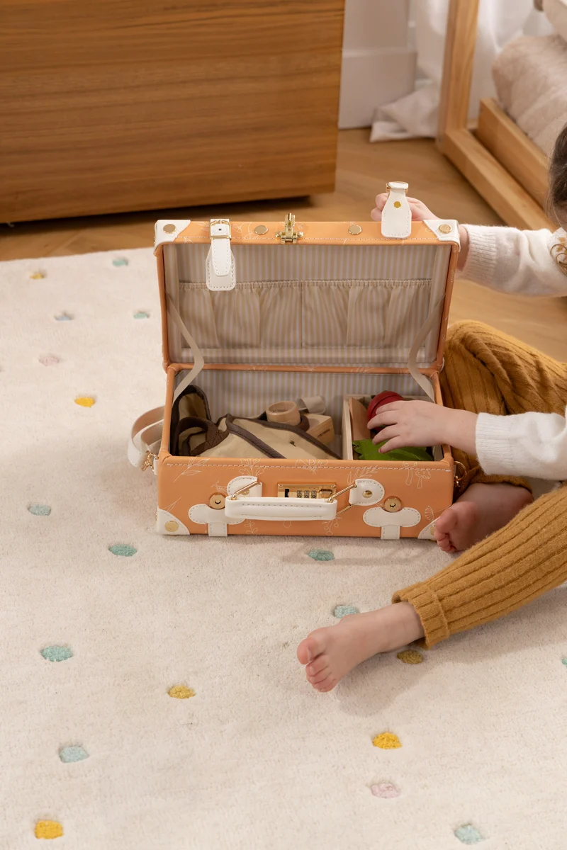 Vegan Leather Play Suitcase - Nature