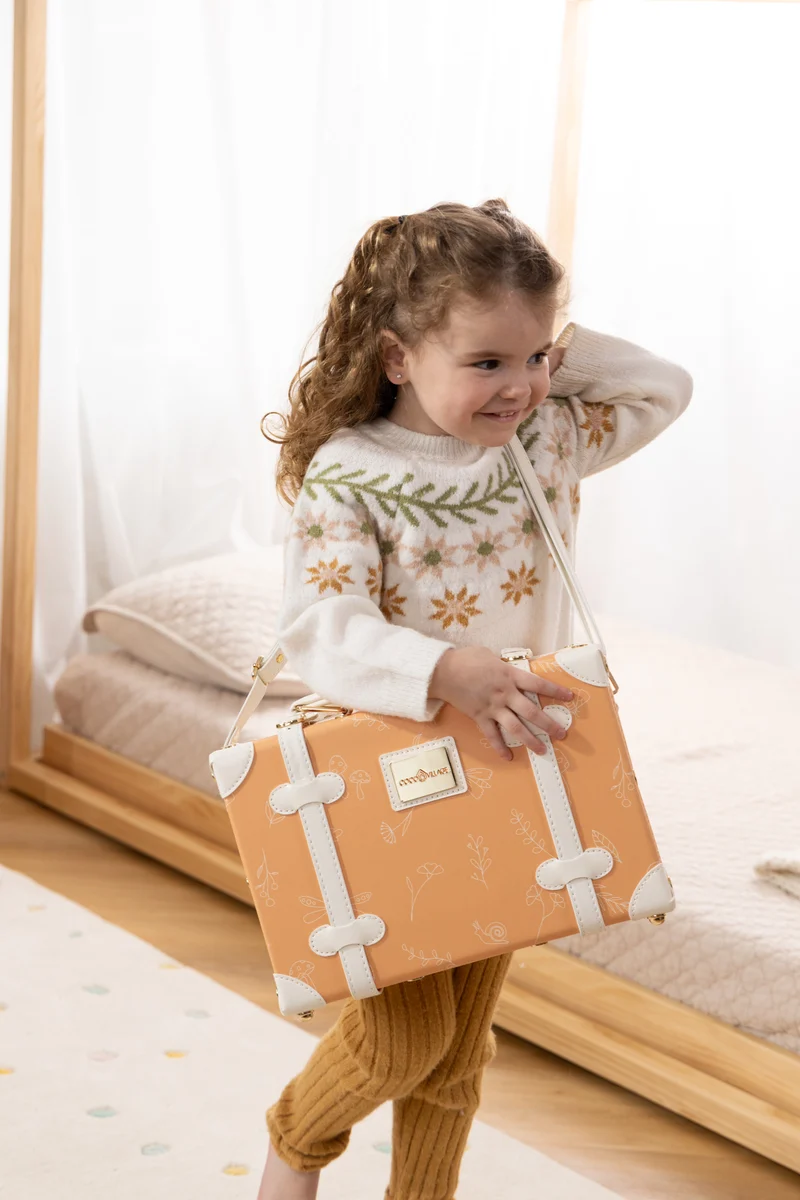 Vegan Leather Play Suitcase - Nature