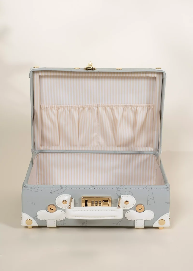 Vegan Leather Play Suitcase - Ocean