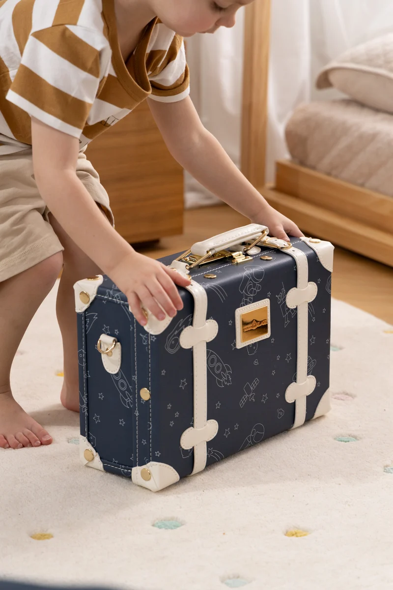 Vegan Leather Play Suitcase - Space