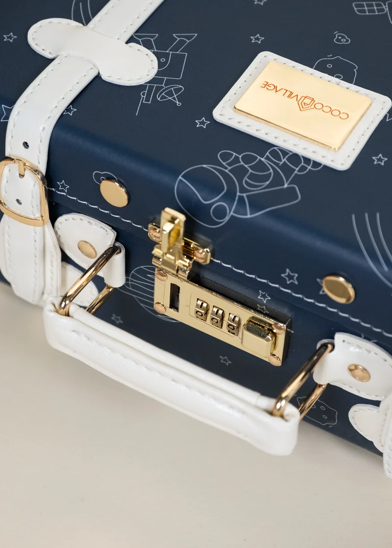 Vegan Leather Play Suitcase - Space