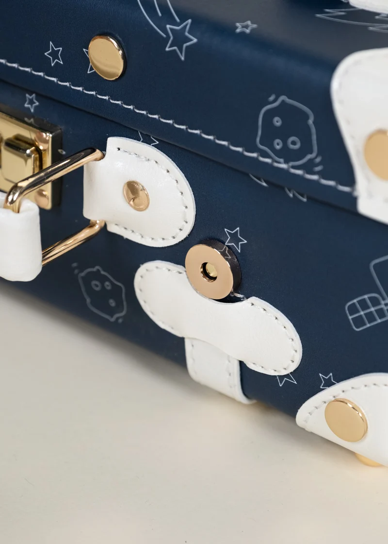 Vegan Leather Play Suitcase - Space