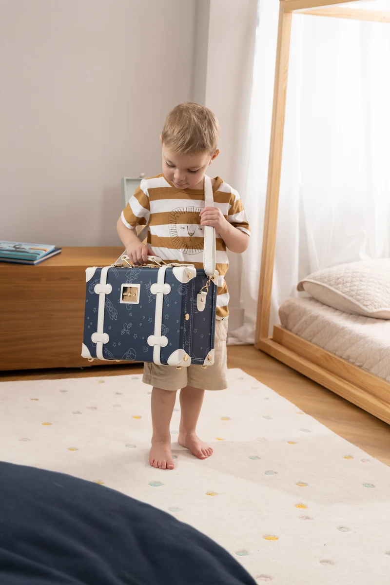 Vegan Leather Play Suitcase - Space