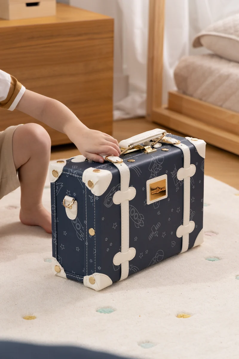 Vegan Leather Play Suitcase - Space