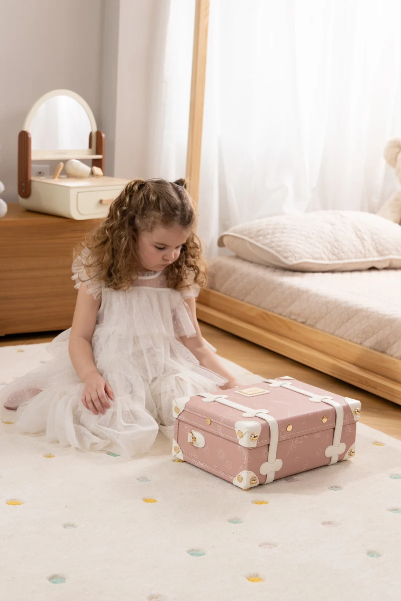 Vegan Leather Play Suitcase - Ballerina