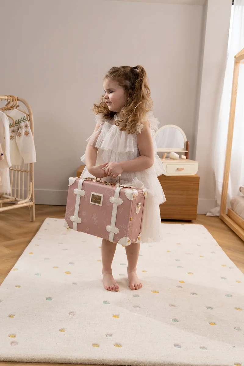 Vegan Leather Play Suitcase - Ballerina
