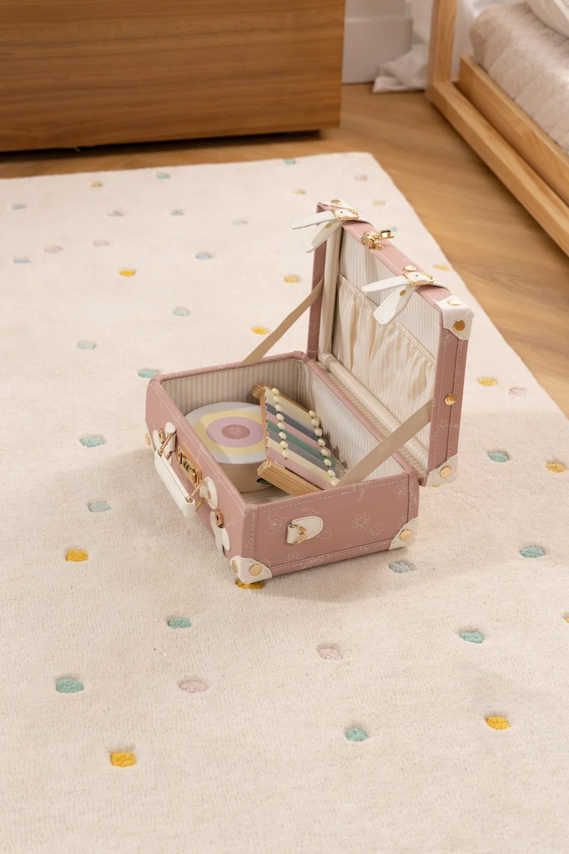 Vegan Leather Play Suitcase - Ballerina