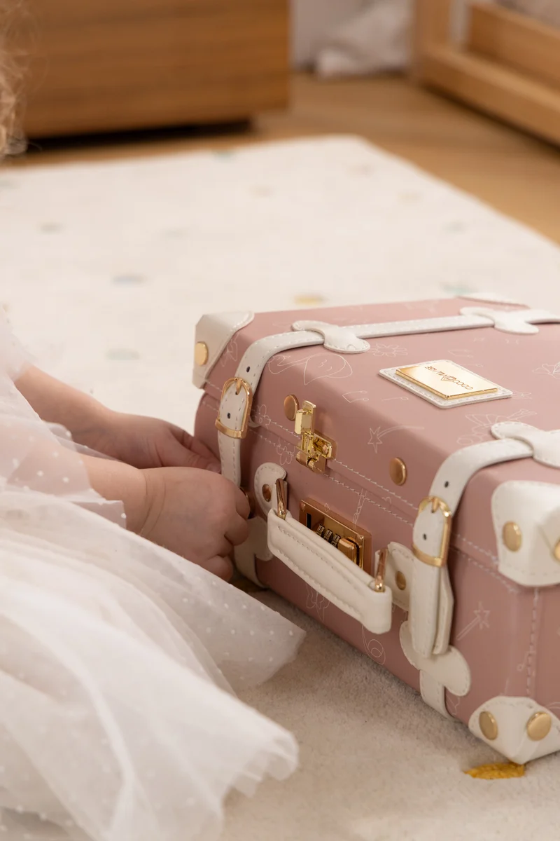 Vegan Leather Play Suitcase - Ballerina