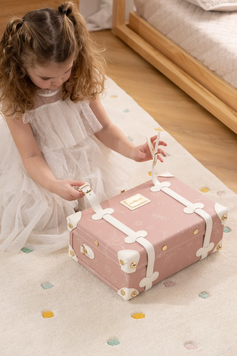 Vegan Leather Play Suitcase - Ballerina