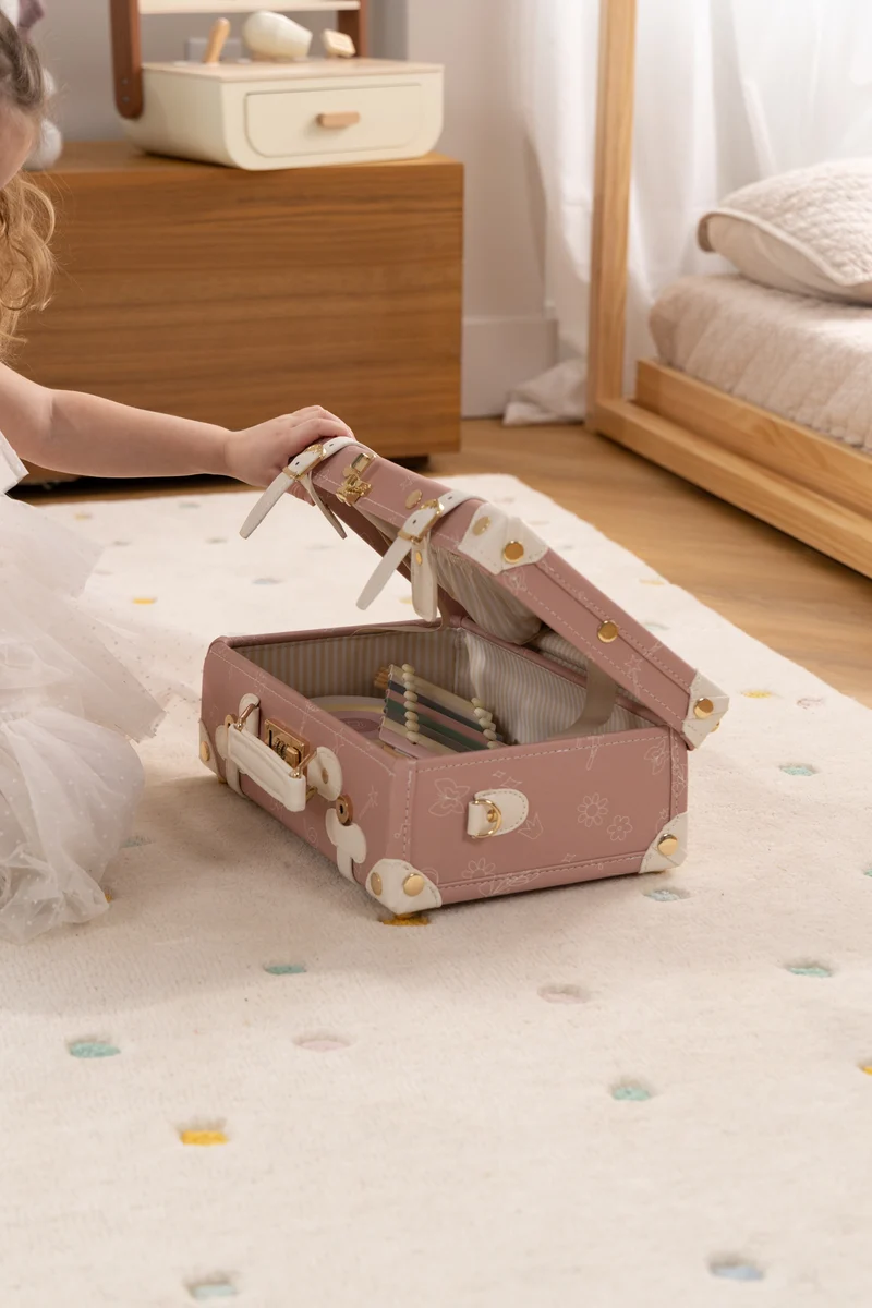 Vegan Leather Play Suitcase - Ballerina