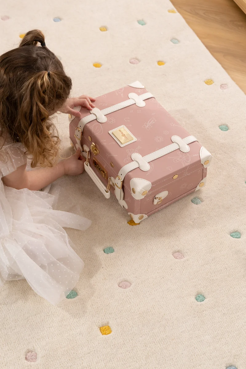 Vegan Leather Play Suitcase - Ballerina