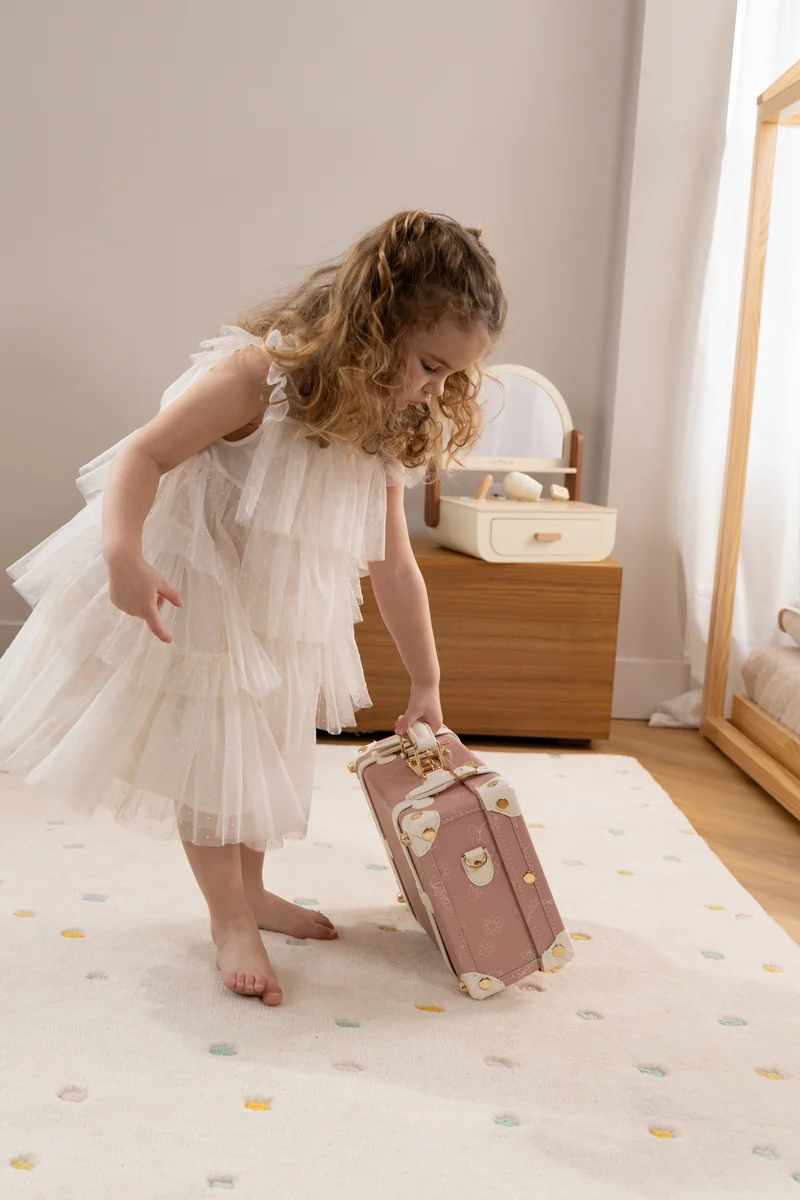 Vegan Leather Play Suitcase - Ballerina