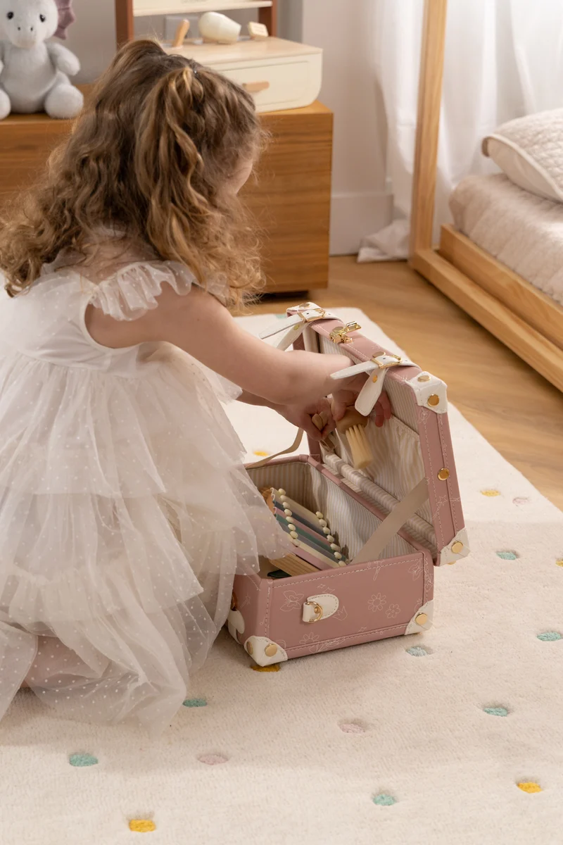 Vegan Leather Play Suitcase - Ballerina
