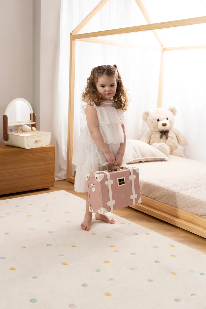 Vegan Leather Play Suitcase - Ballerina