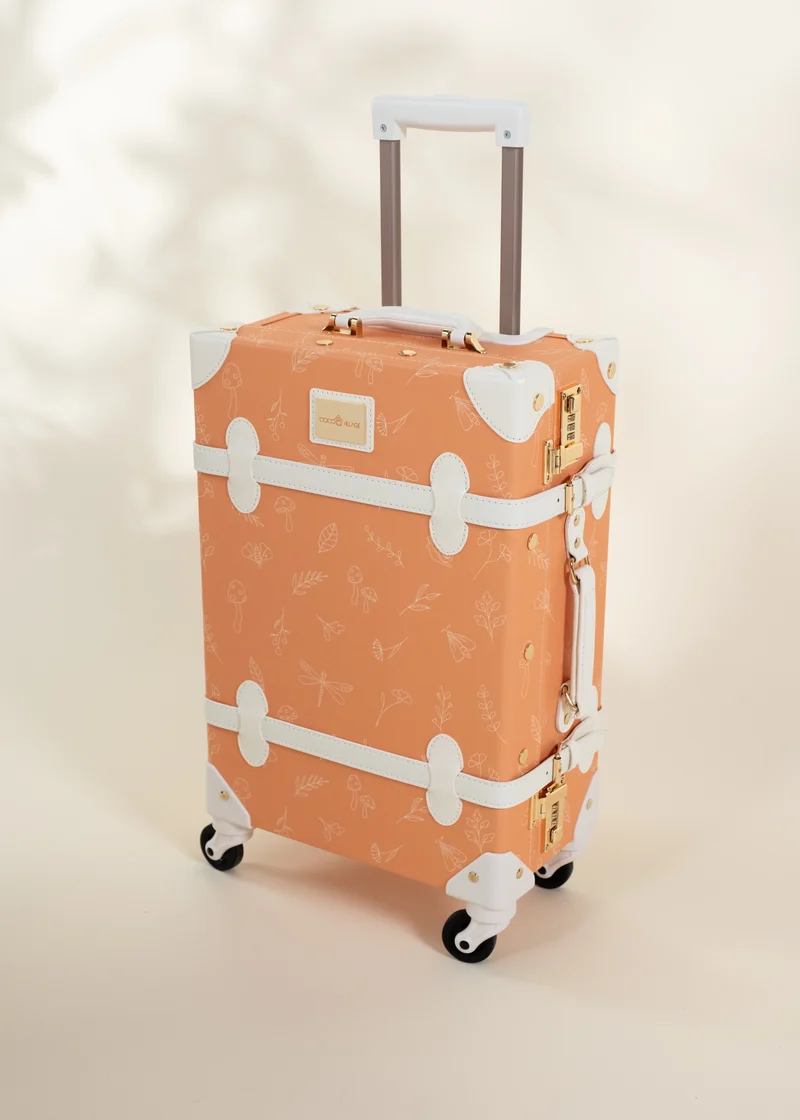 Vegan Leather Carry-On Suitcase - Nature