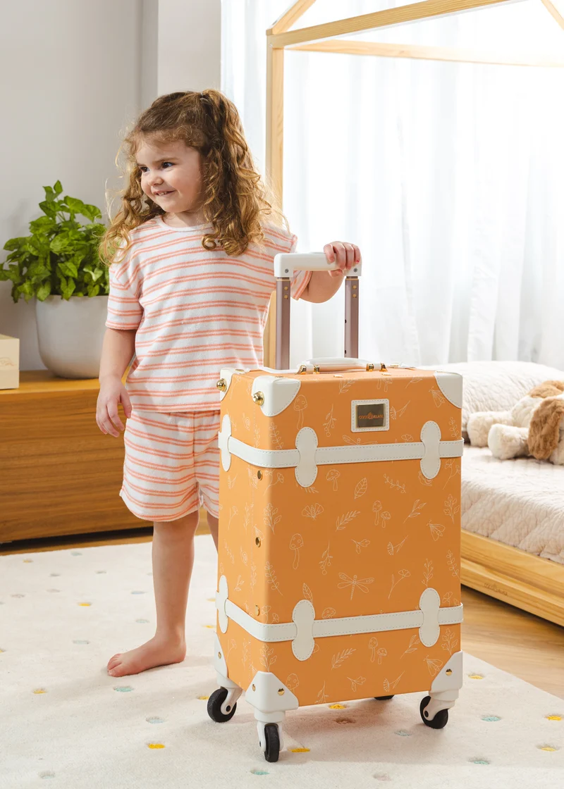 Vegan Leather Carry-On Suitcase - Nature