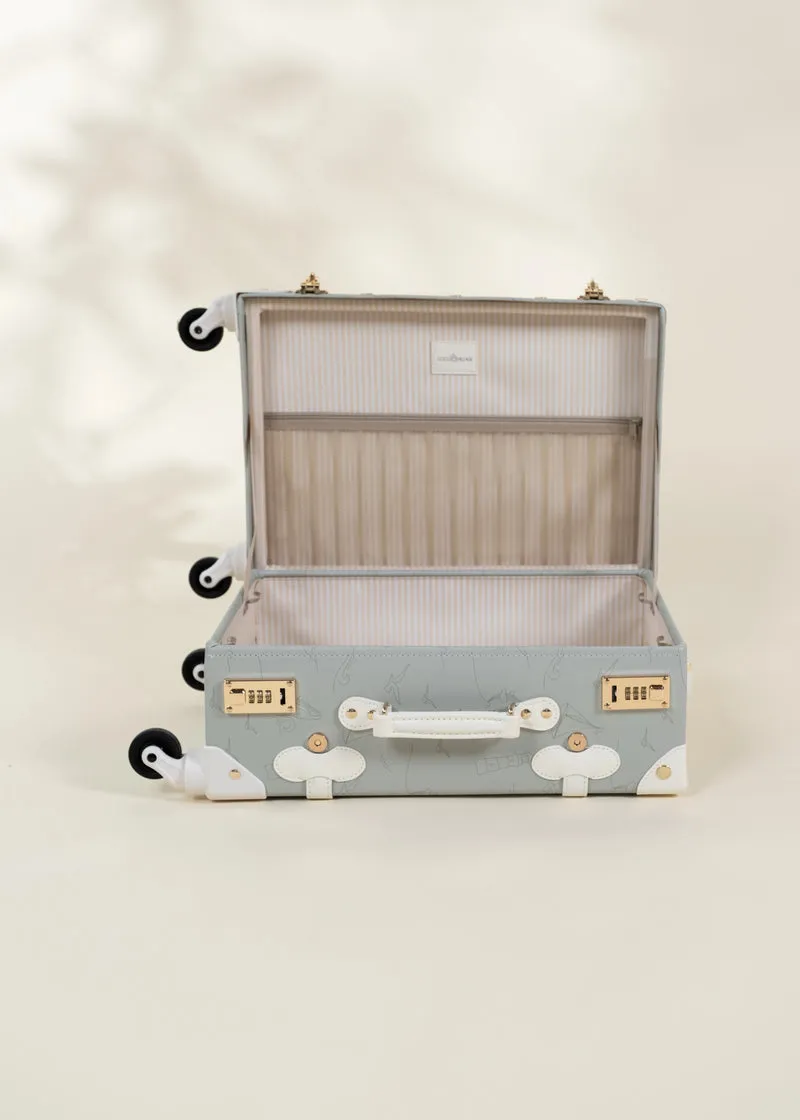 Vegan Leather Carry-On Suitcase - Ocean