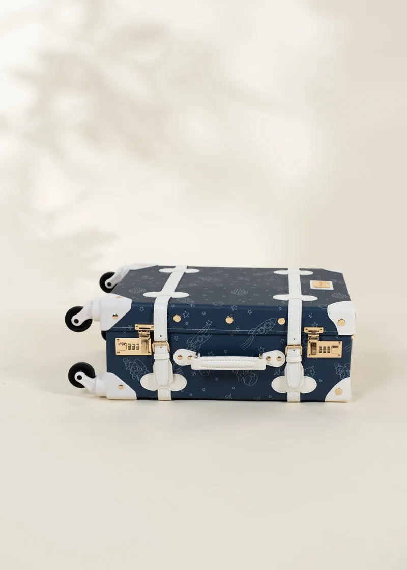 Vegan Leather Carry-On Suitcase - Space
