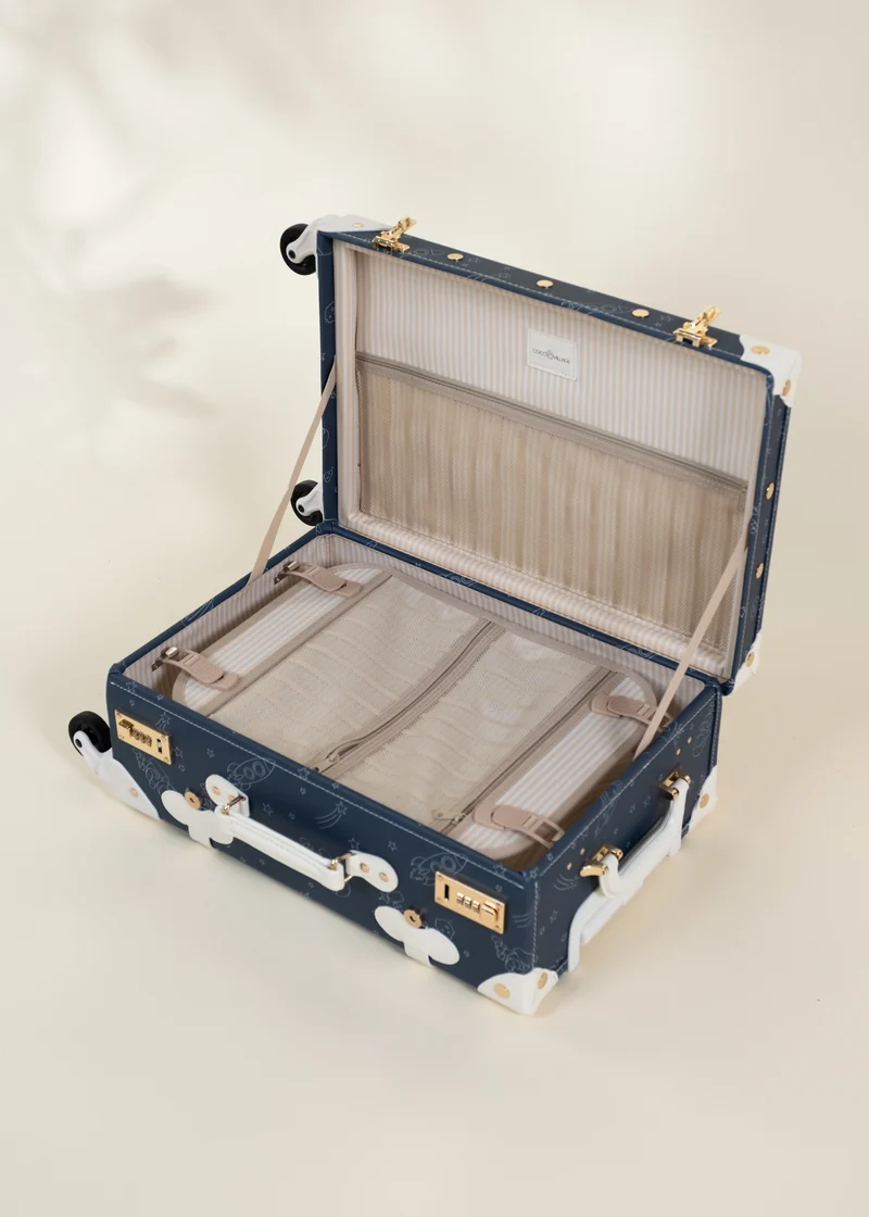 Vegan Leather Carry-On Suitcase - Space