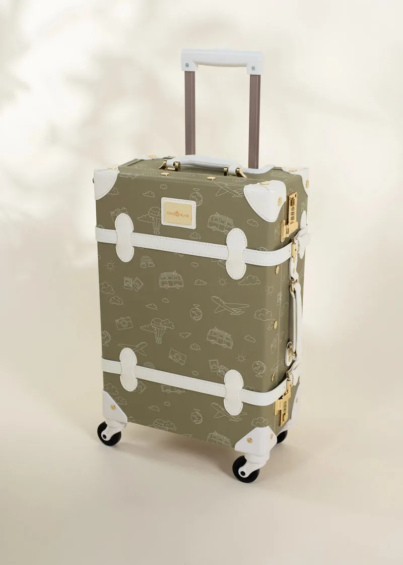 Vegan Leather Carry-On Suitcase - Travel