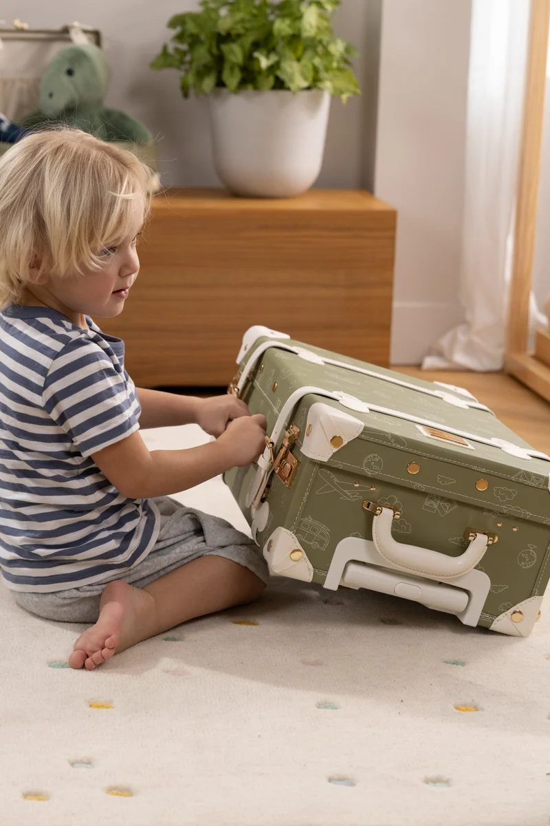 Vegan Leather Carry-On Suitcase - Travel