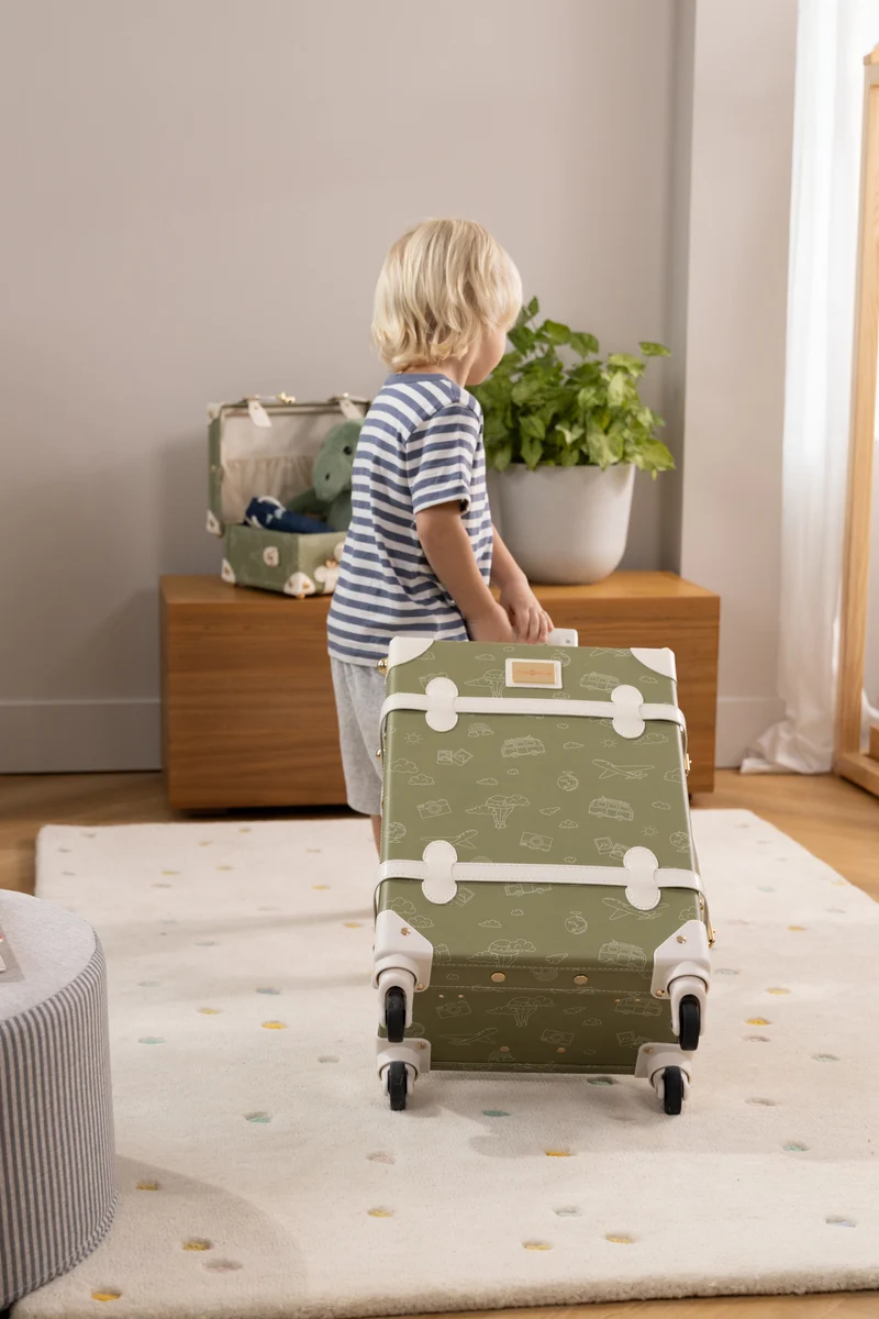 Vegan Leather Carry-On Suitcase - Travel