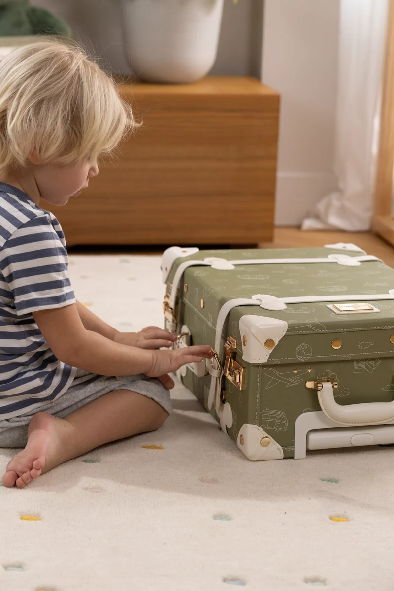 Vegan Leather Carry-On Suitcase - Travel