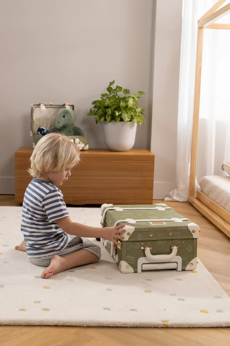 Vegan Leather Carry-On Suitcase - Travel