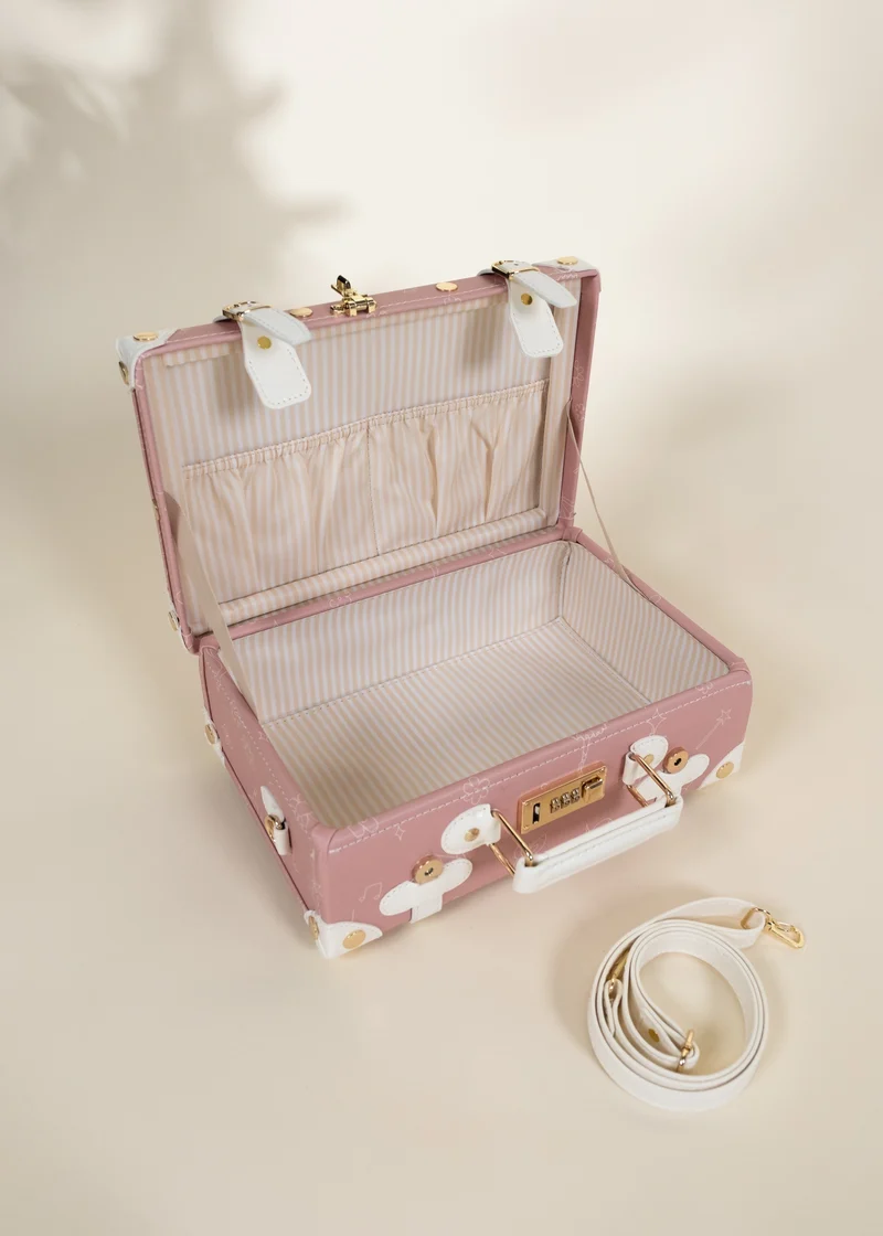 Vegan Leather Carry-On Suitcase - Ballerina