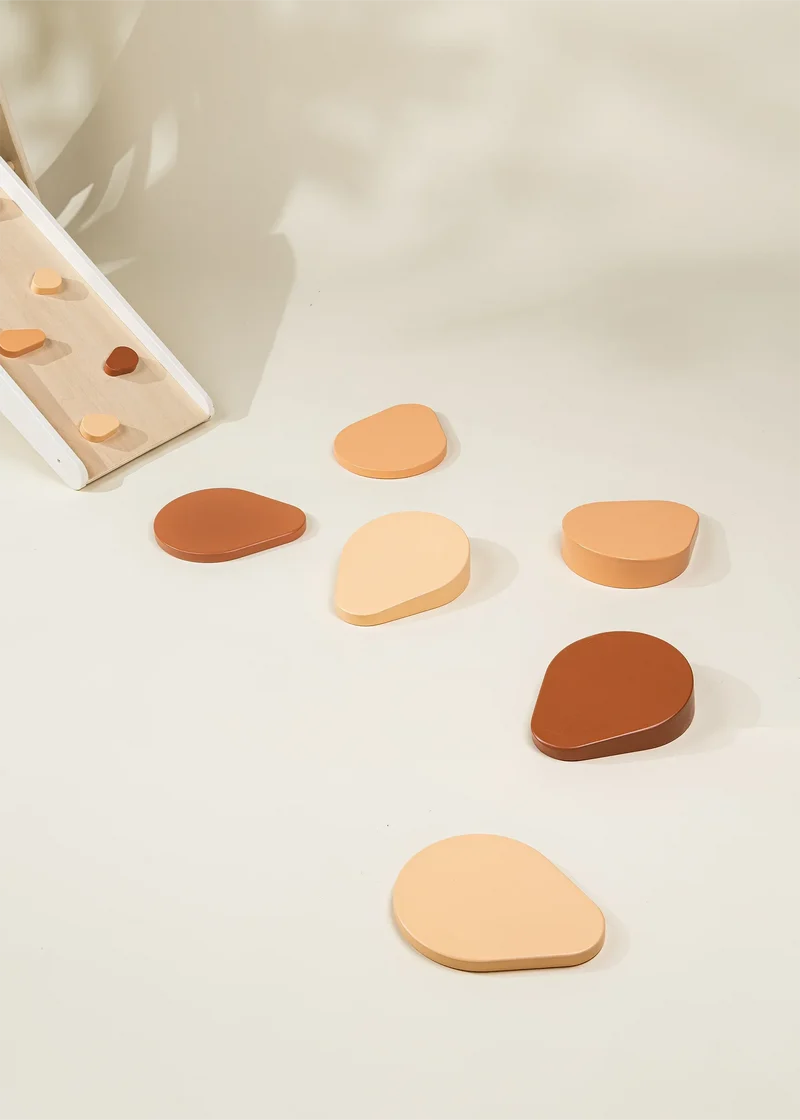 Set of 6 Wooden Balance Stepping Stones