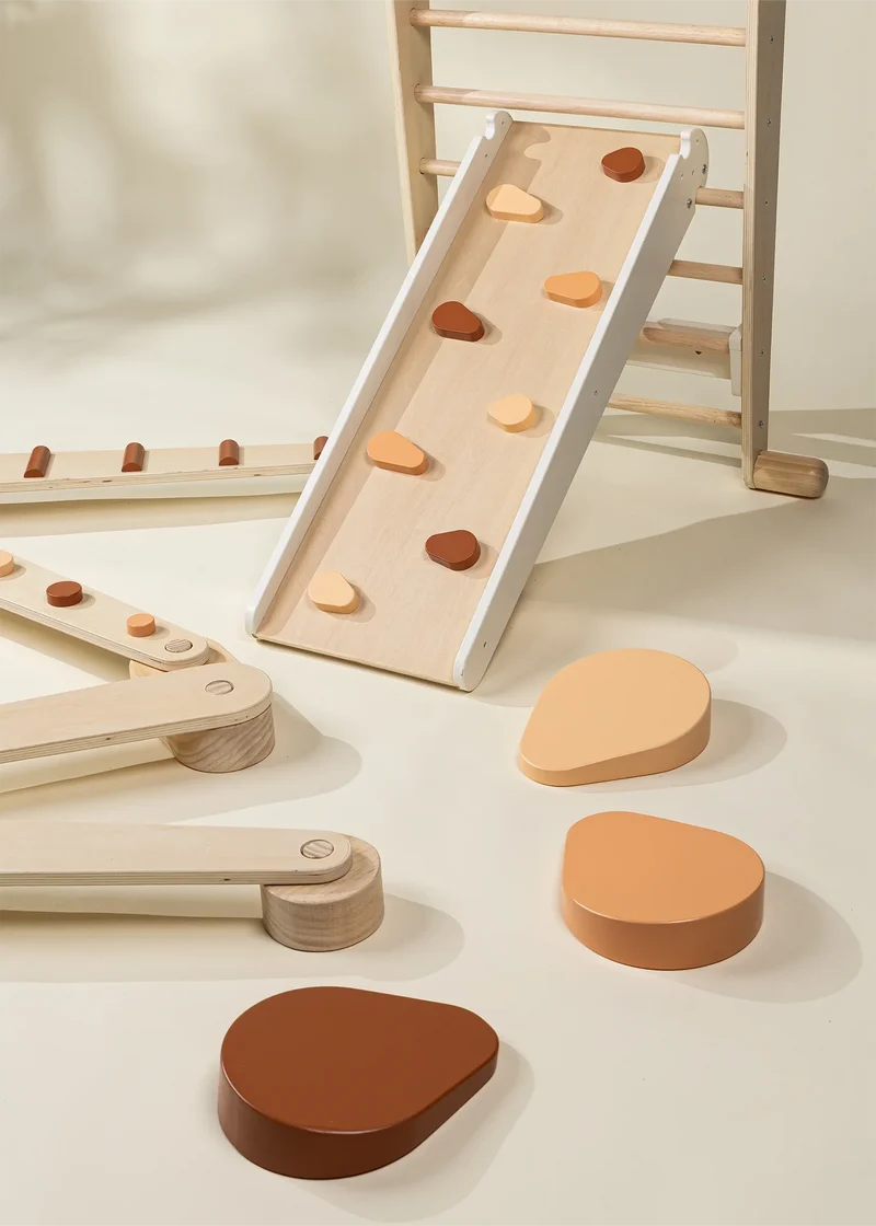 Set of 6 Wooden Balance Stepping Stones