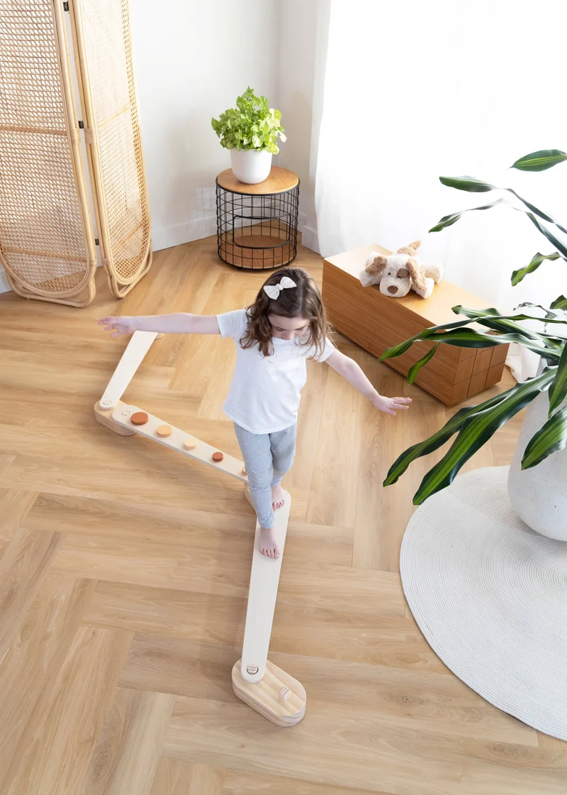 Wooden Balance Beams Set - Dots