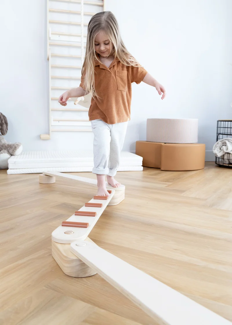 Wooden Balance Beams Set - Stripes