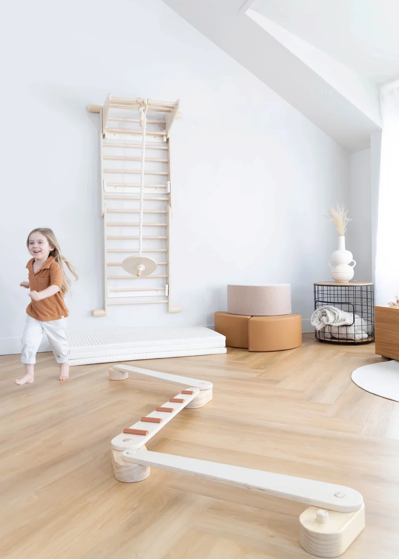 Wooden Balance Beams Set - Stripes