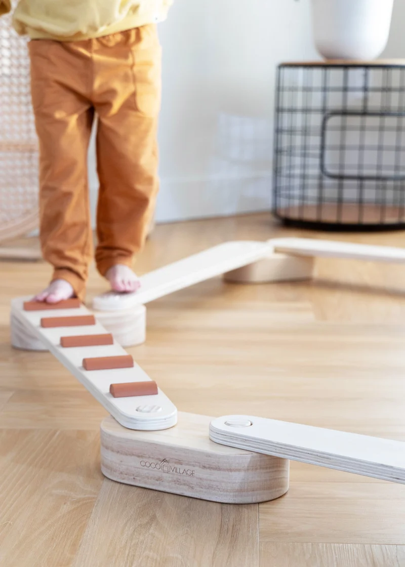 Wooden Balance Beams Set - Stripes