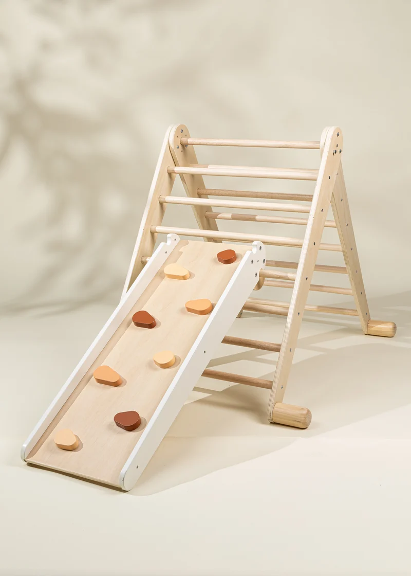 Montessori 2-in-1 Grip Climber Board & Slide