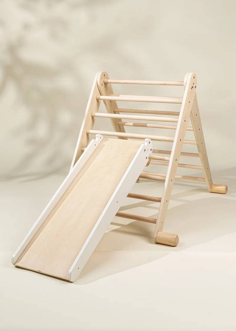 Montessori 2-in-1 Grip Climber Board & Slide