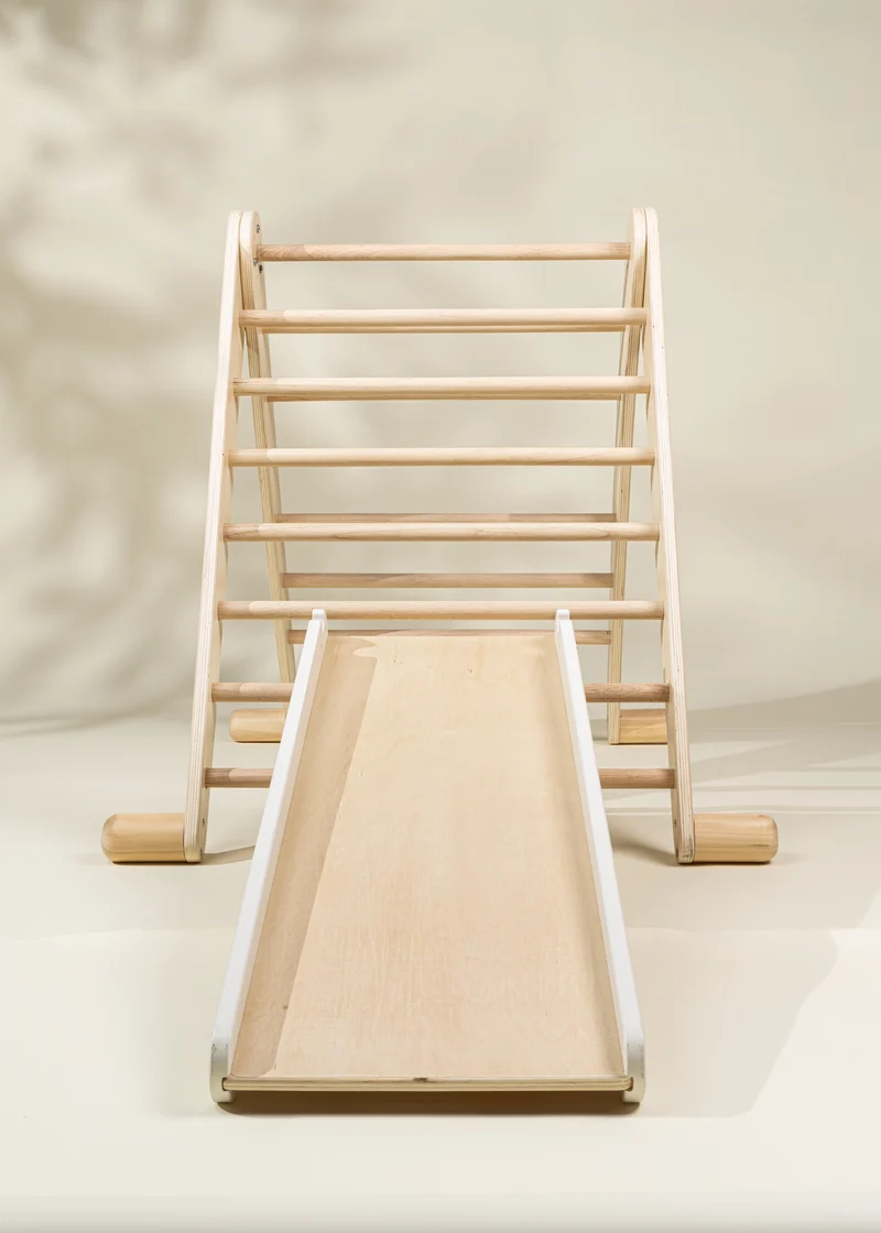 Montessori 2-in-1 Grip Climber Board & Slide