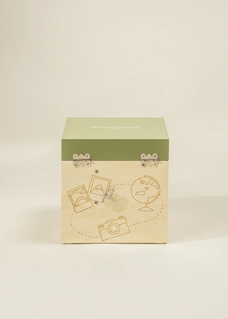 Wooden Musical Souvenir Box - Travel