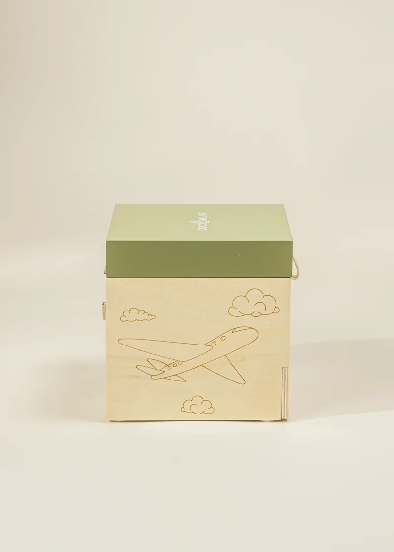 Wooden Musical Souvenir Box - Travel