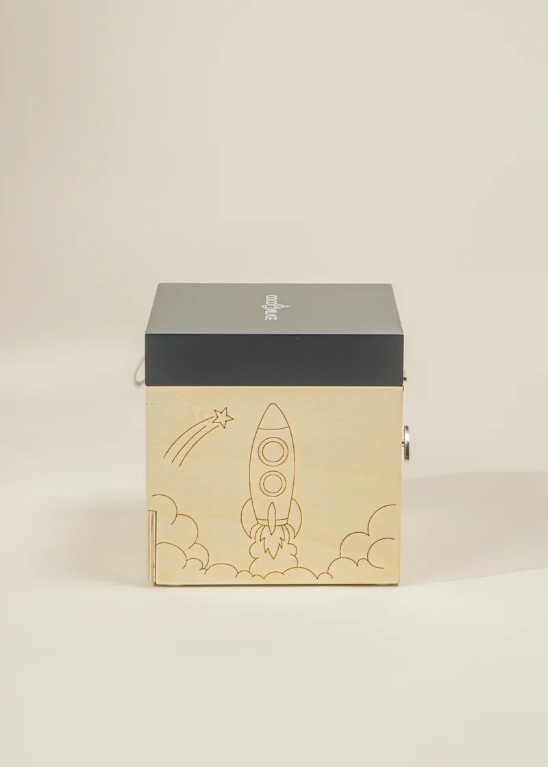 Wooden Musical Souvenir Box - Space