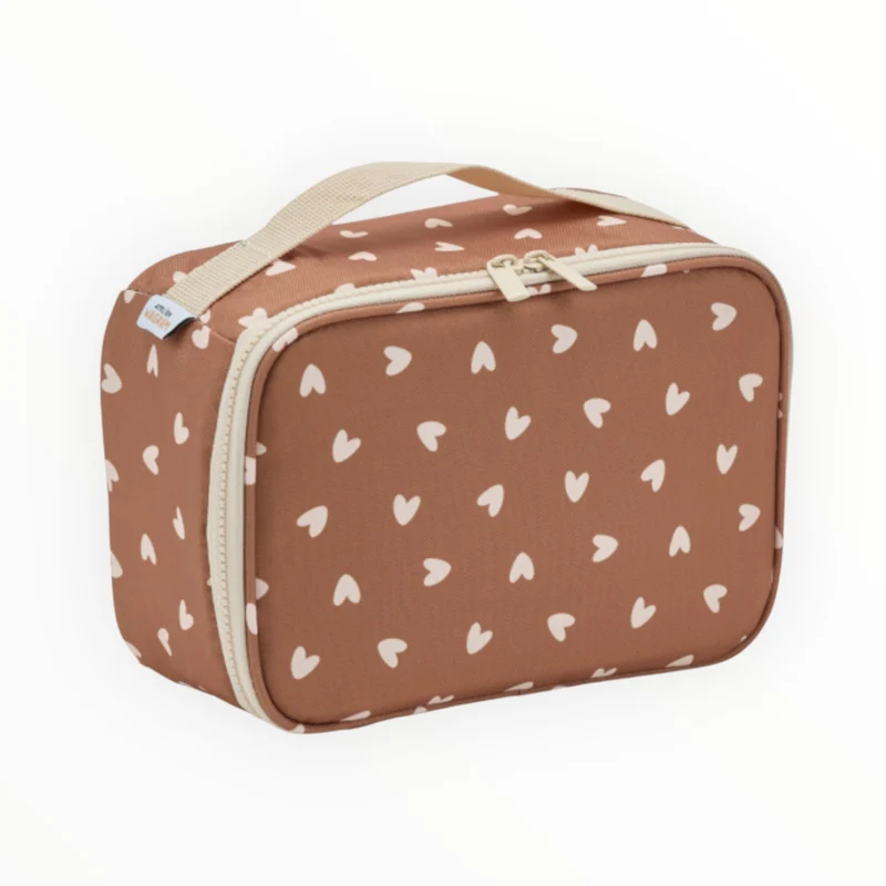 Lunch bag | Coeurs beige