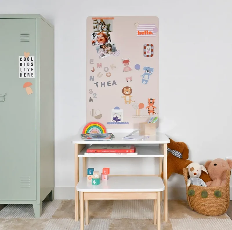 Tableau magnétique | Rectangle beige lin